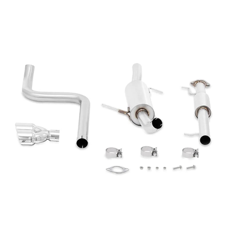 Mishimoto 14-16 Ford Fiesta ST 1.6L 2.5in Stainless Steel Resonated Cat-Back Exhaust w/ Polish Tips - Additional View 5