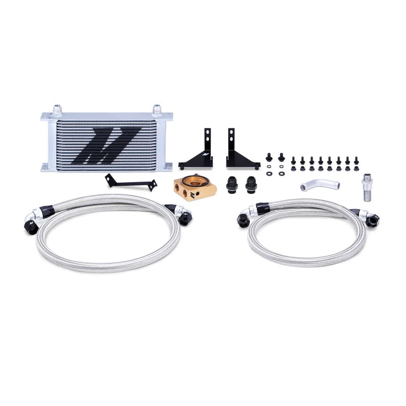 Mishimoto 14-16 Ford Fiesta ST Thermostatic Oil Cooler Kit - Silver - Main Product View