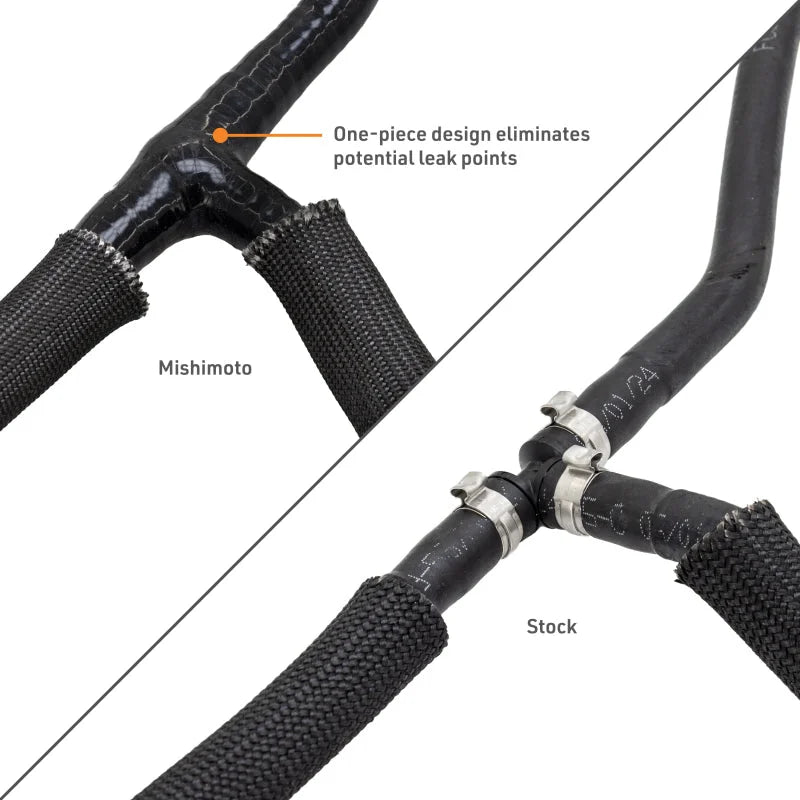 Mishimoto 15-16 Ford 6.7L Powerstroke Coolant Overflow Hose - Installation View