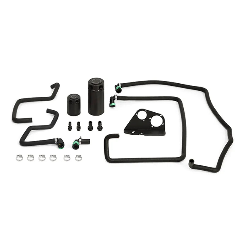 Mishimoto 15-16 Ford F-150 EcoBoost 3.5L Baffled Oil Catch Can Kit - Black - Side View