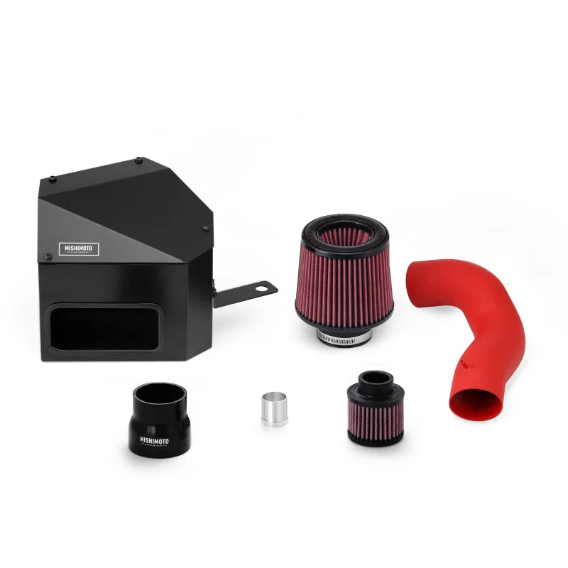 Mishimoto 15-16 VW Golf/GTI 1.8L/2.0L Performance Air Intake Kit - Wrinkle Red - Detail View