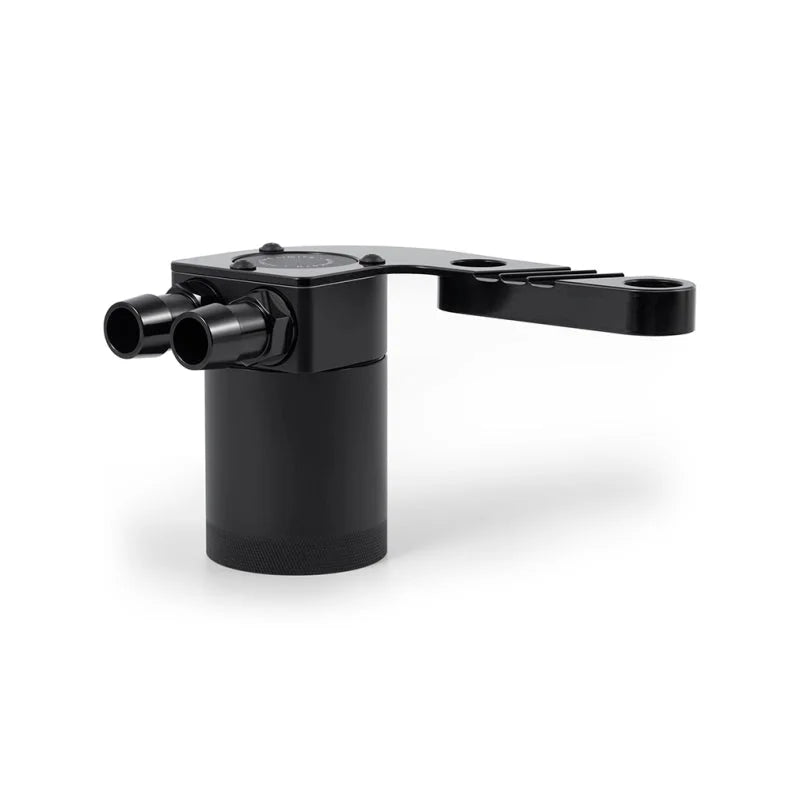 Mishimoto 15-20 BMW F8X M3/M4 Baffled Oil Catch Can - Black Sapphire - Side View