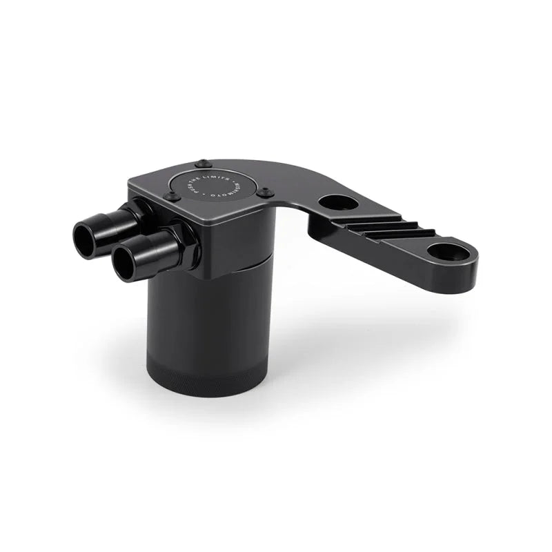 Mishimoto 15-20 BMW F8X M3/M4 Baffled Oil Catch Can - Black Sapphire - Detail View