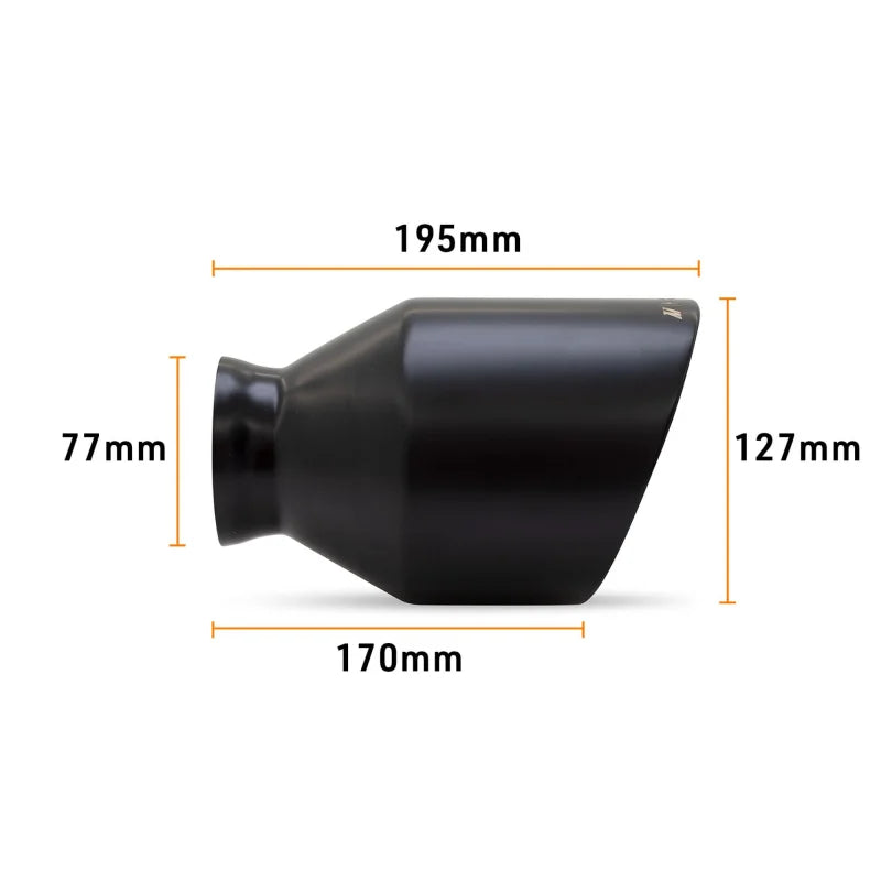 Mishimoto 15-23 Dodge Charger/Challenger Muffler Tip Pair - 5in - Black - Back View
