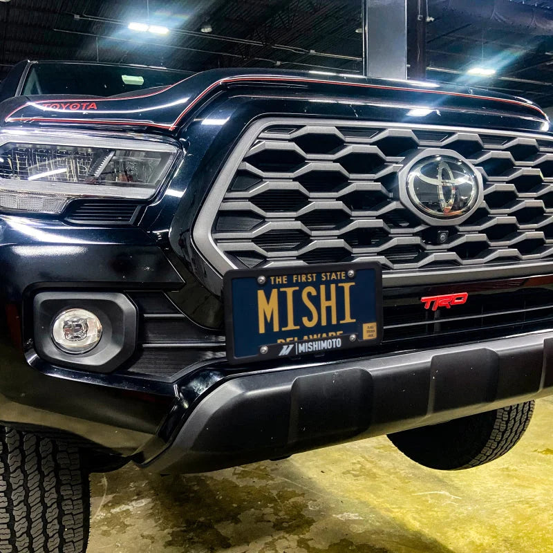 Mishimoto 16-23 Toyota Tacoma License Plate Relocation Kit - Installation View