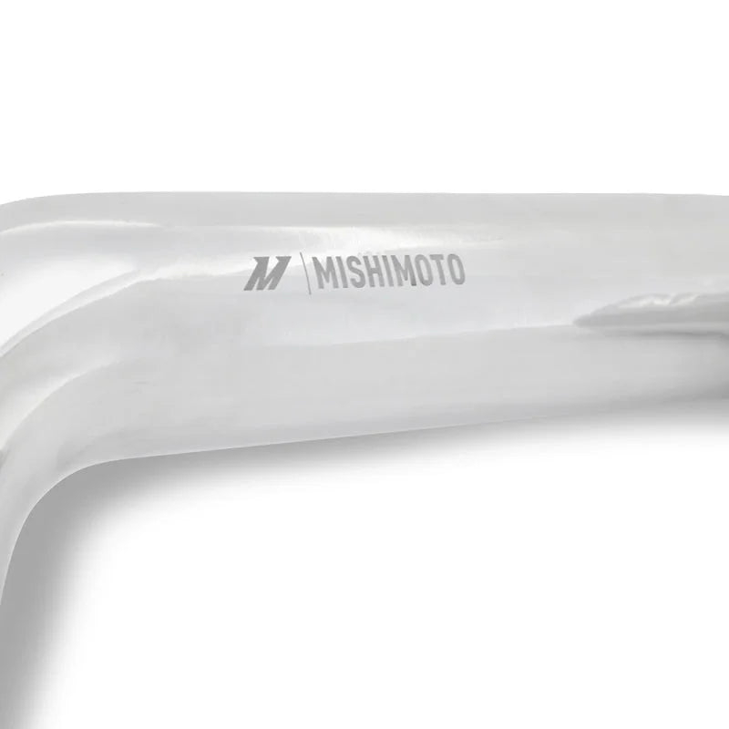 Mishimoto 17-19 GM 6.6L L5P Hot-Side Pipe and Boot Kit Polished - Back View