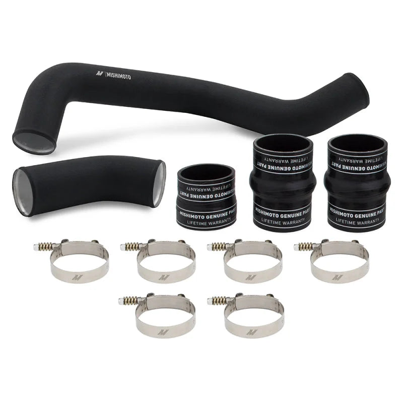 Mishimoto 17-19 GM 6.6L L5P Hot-Side Pipe and Boot Kit Wrinkle Black - Main Product View