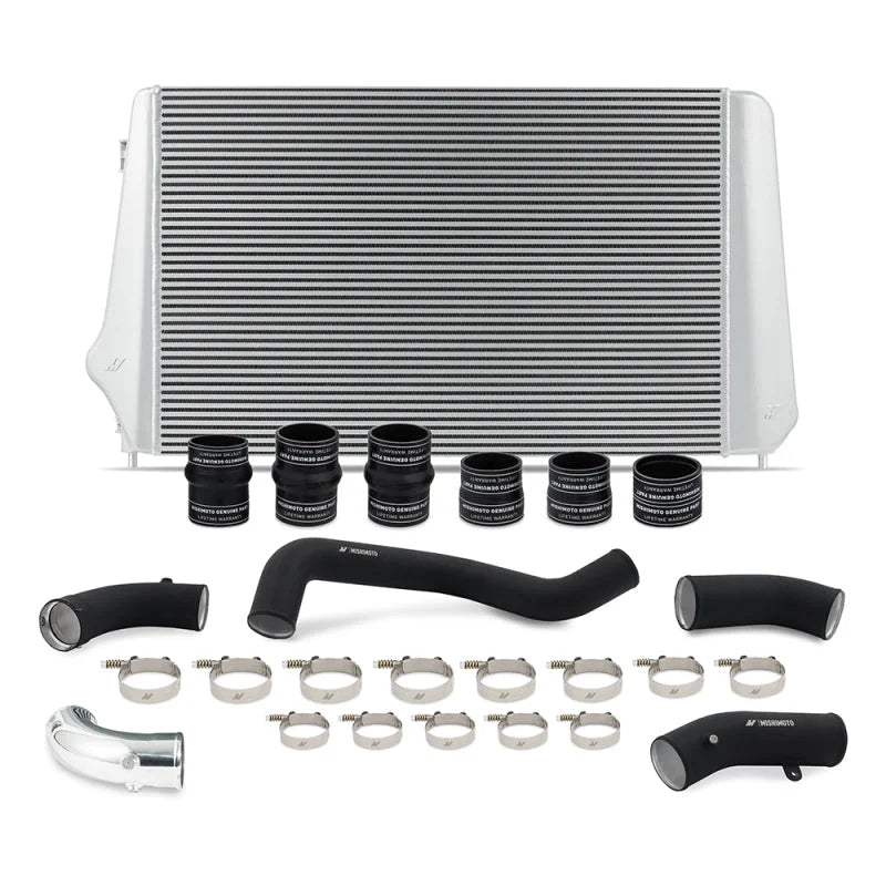 Mishimoto 17-19 GM L5P Duramax Intercooler Kit - Silver w/ WBK Pipes - Main Product View