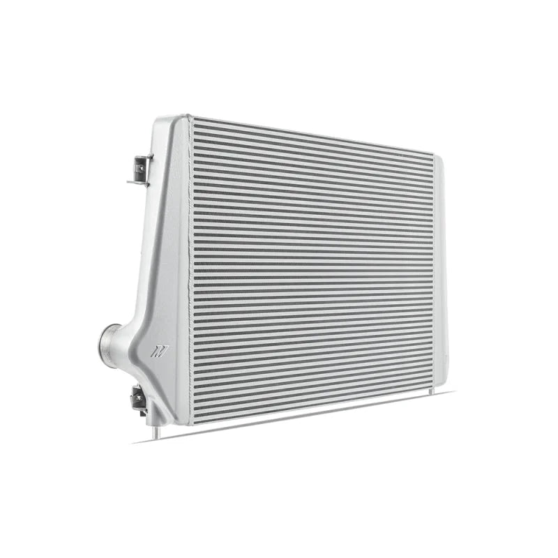 Mishimoto 17-19 GM L5P Duramax Intercooler Kit - Silver w/ WBK Pipes - Installation View