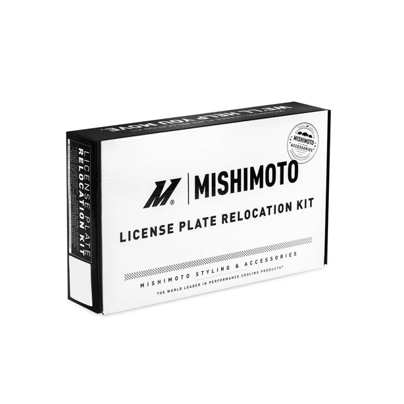 Mishimoto 19-21 Chevy 1500 Tow Hook License Plate Relocation Bracket - Installation View