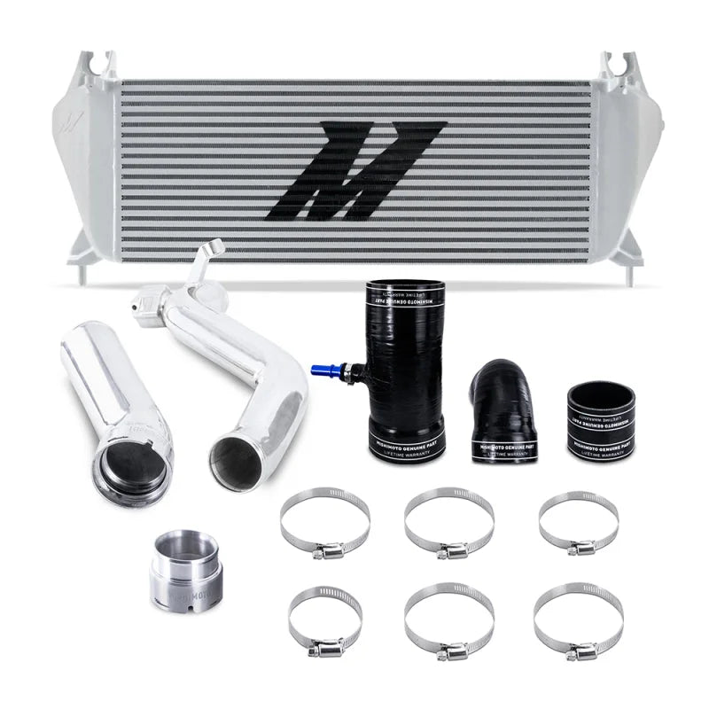 Mishimoto 19+ Ford Ranger 2.3L EcoBoost Intercooler Kit - Silver + Polished Pipes - Main Product View