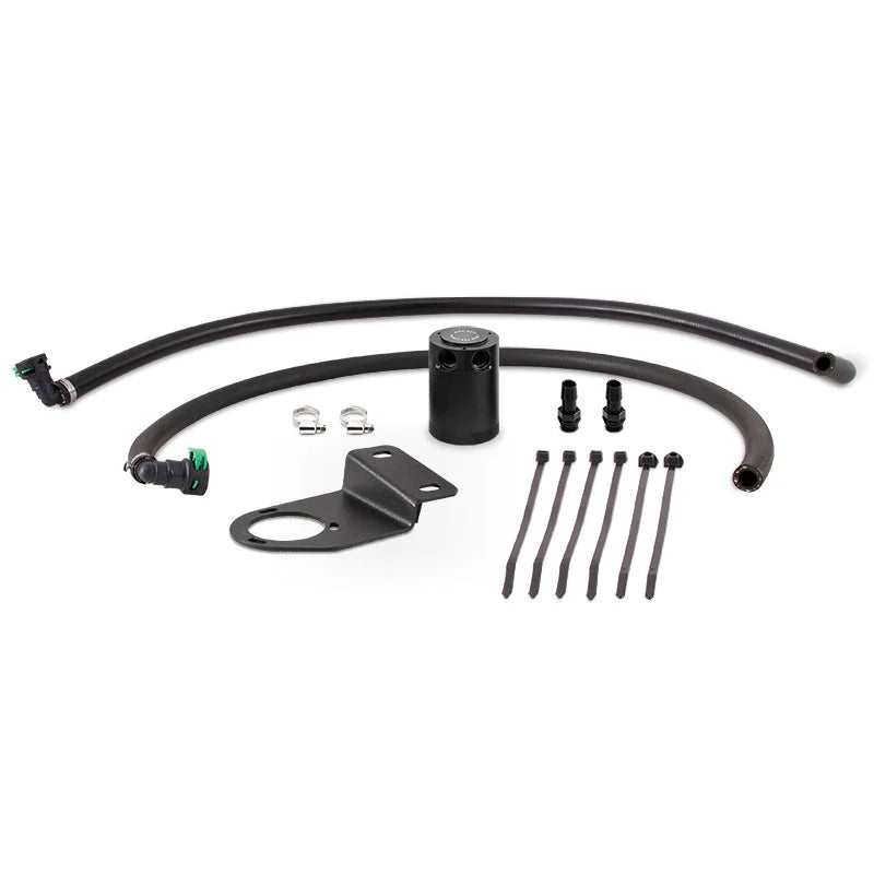 Mishimoto 19+ Ford Ranger Baffled Oil Catch Can Kit - Black - Main Product View