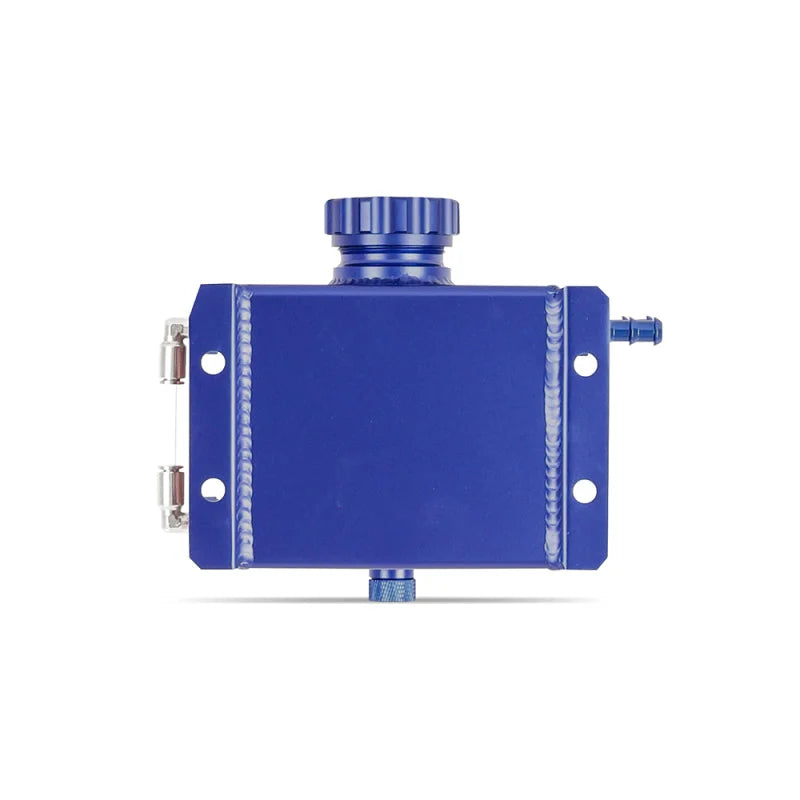 Mishimoto 1L Coolant Overflow Tank - Blue - Side View