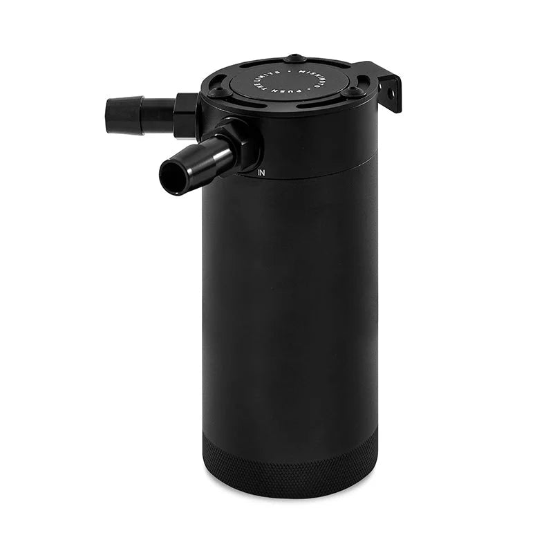 Mishimoto 2-Port Universal XL Baffled Catch Can - Black - Installation View