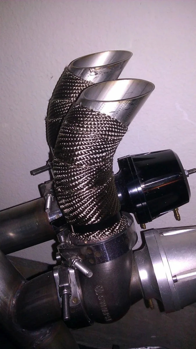 Mishimoto 2 inch x 35 feet Heat Wrap with Stainless Locking Tie Set - Additional View 8