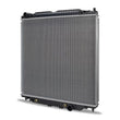 Load image into Gallery viewer, Mishimoto 2005-2007 Ford F-Series Super Duty Replacement Radiator - Side View