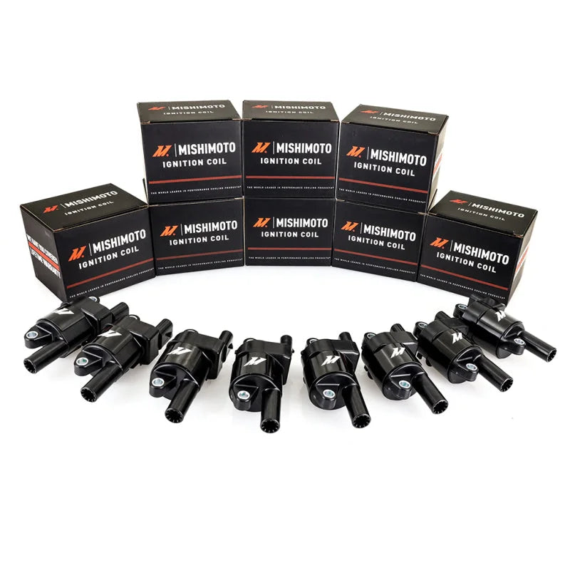 Mishimoto 2007+ GM LS Round Style Engine Ignition Coil Set - Back View