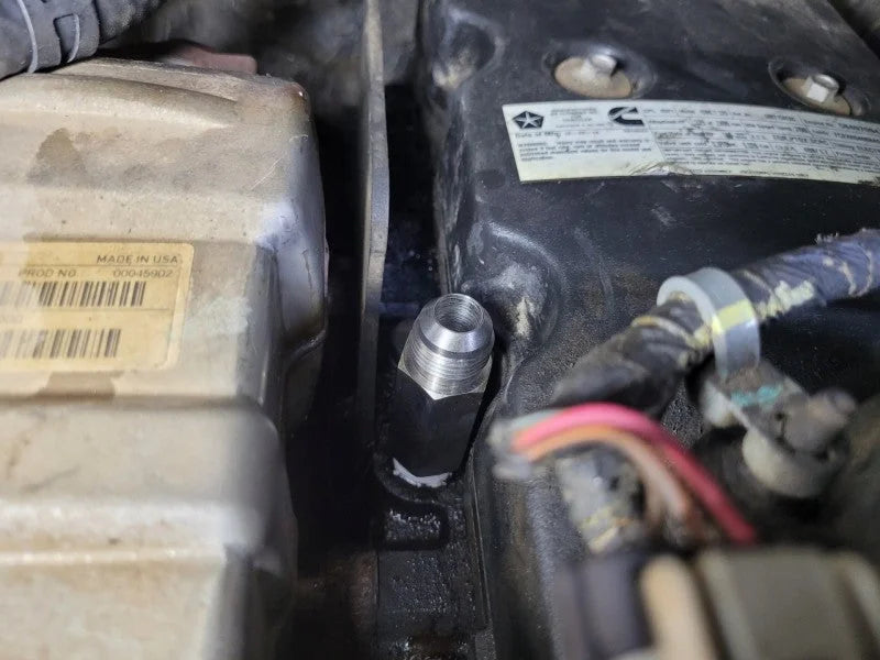 Mishimoto 2007.5+ Ram 6.7L Cummins Top Heater Hose Upgrade - Back View