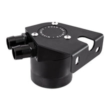 Load image into Gallery viewer, Mishimoto 2008-2010 Powerstroke Baffled Oil Catch Can Kit - Back View