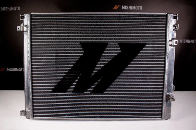 Mishimoto 2008-2016 Dodge Challenger R/T - SRT8 Hellcat Performance Aluminum Radiator - Back View