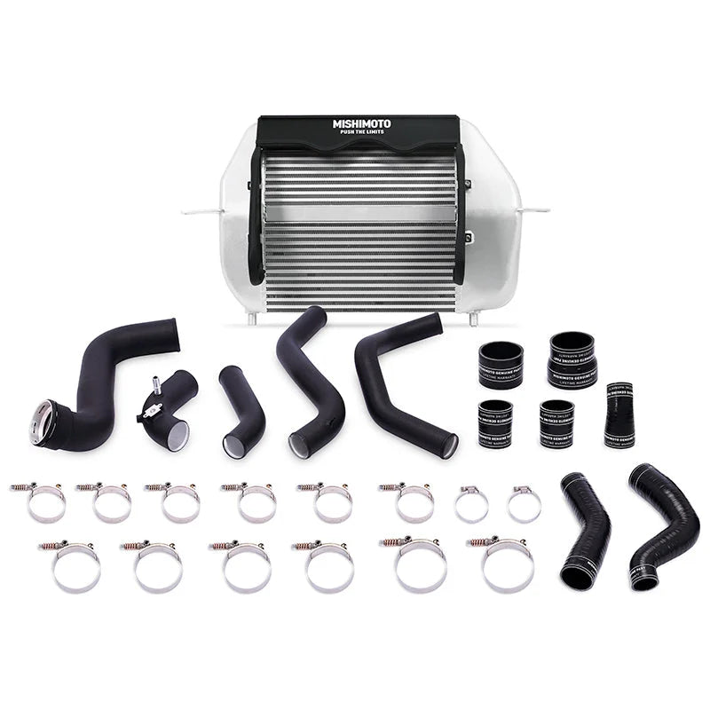 Mishimoto 2011-2014 Ford F-150 EcoBoost Silver Intercooler w/ Black Pipes - Main Product View