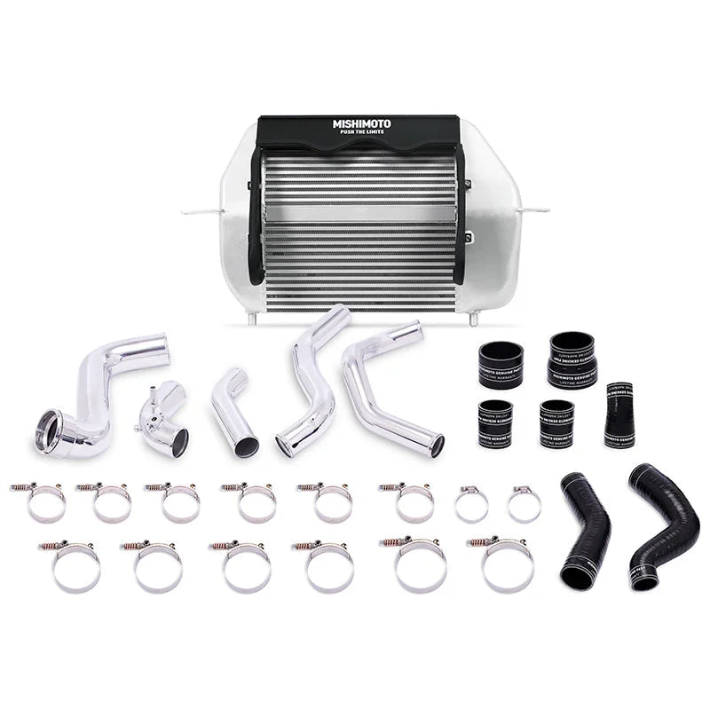 Mishimoto 2011-2014 Ford F-150 EcoBoost Silver Intercooler w/ Polished Pipes - Main Product View