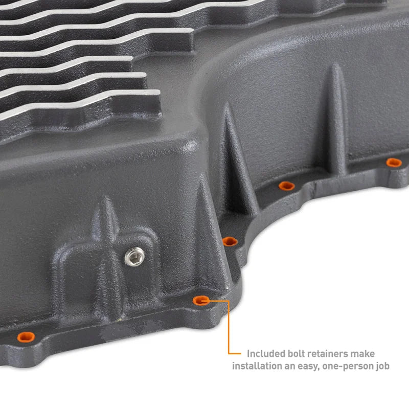 Mishimoto 2011+ Powerstroke 6R140 Transmission Pan - Cast - GR - Additional View 5
