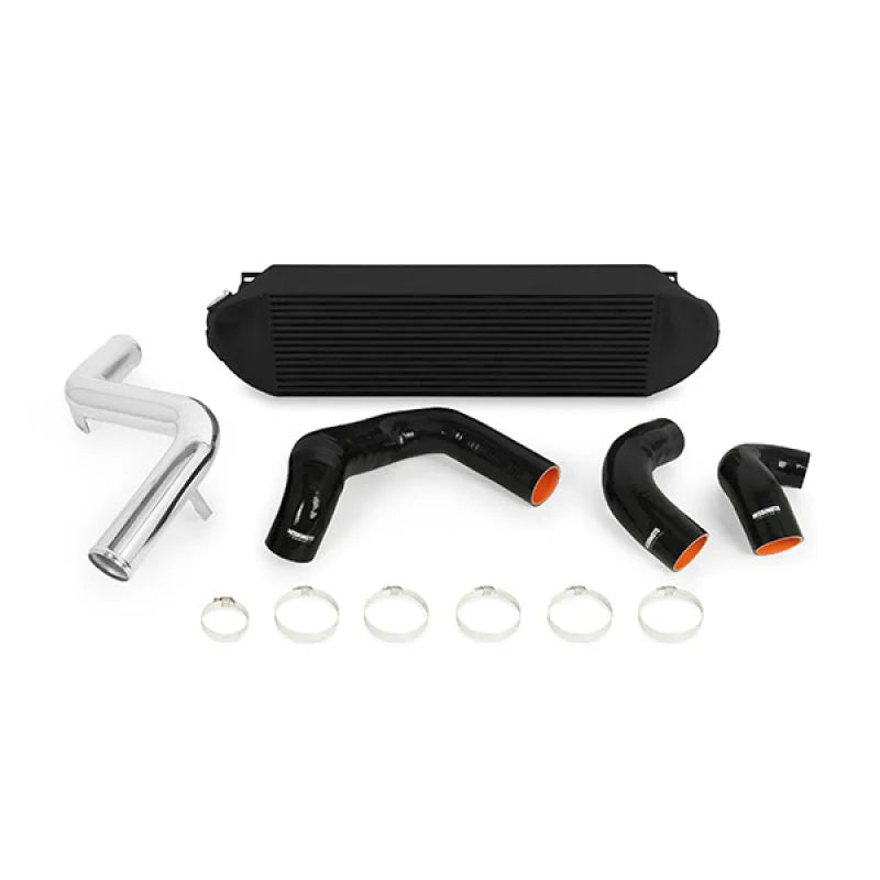 Mishimoto 2013+ Ford Focus ST Black Intercooler w/ Polished Pipes - Main Product View