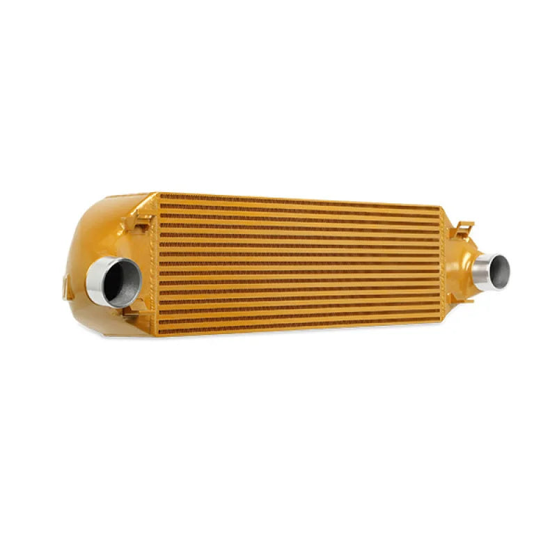 Mishimoto 2013+ Ford Focus ST Gold Intercooler w/ Black Pipes - Back View