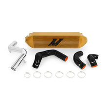 Load image into Gallery viewer, Mishimoto 2013+ Ford Focus ST Gold Intercooler w/ Polished Pipes - Main Product View