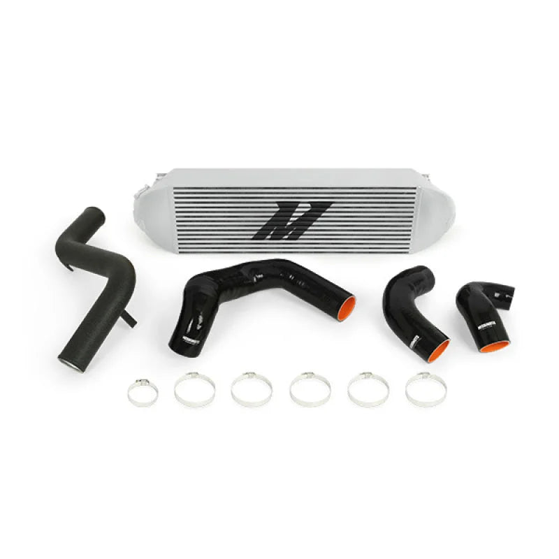 Mishimoto 2013+ Ford Focus ST Silver Intercooler w/ Black Pipes - Main Product View