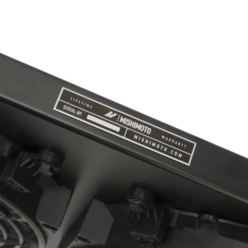 Mishimoto 2013+ Subaru BRZ/Scion FRS/Toyota GT86 Performance Black Aluminum Fan Shroud - Side View