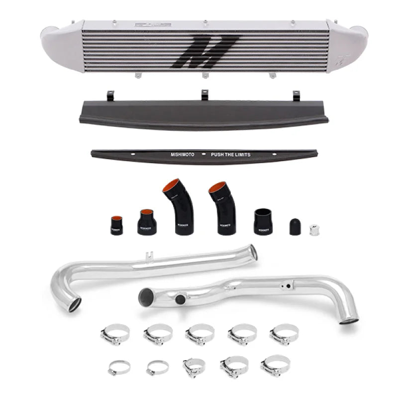 Mishimoto 2014-2016 Ford Fiesta ST 1.6L Front Mount Intercooler (Silver) Kit w/ Pipes (Silver) - Main Product View