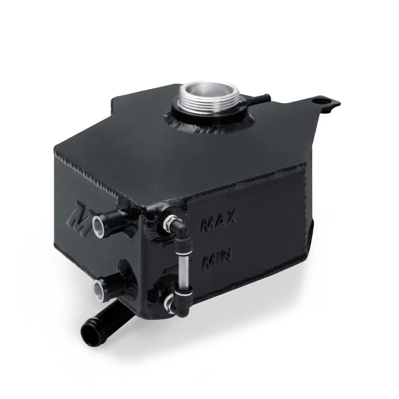 Mishimoto 2014+ Ford Fiesta ST Aluminum Coolant Expansion Tank - Black - Side View