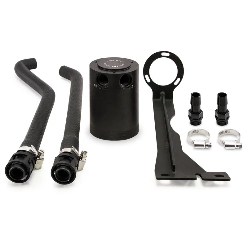 Mishimoto 2014+ Ford Fiesta ST Baffled Oil Catch Can Kit - Black - Main Product View