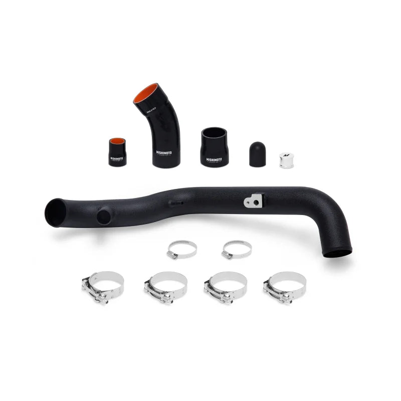 Mishimoto 2014+ Ford Fiesta ST Hot-Side Intercooler Pipe Kit - Wrinkle Black - Main Product View