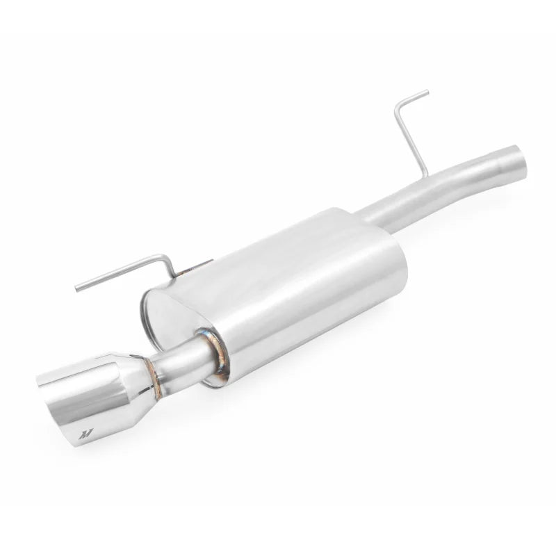 Mishimoto 2015-2016 Ford Mustang 2.3L EcoBoost Stainless Steel Cat-Back Exhaust - Side View
