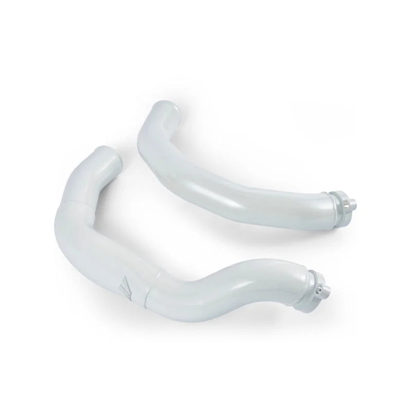 Mishimoto 2015-2020 BMW F80 M3/M4 Intercooler Pipe Kit Mineral White Metallic - Side View