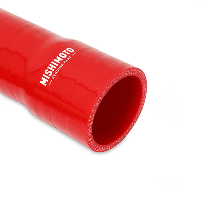 Mishimoto 2015+ Dodge Ram 6.7L Cummins Silicone Radiator Hose Kit Red - Back View