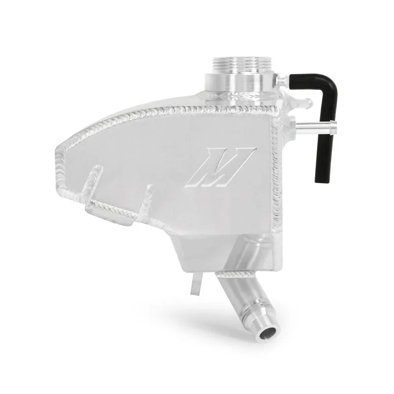 Mishimoto 2015+ Ford F-150 Aluminum Expansion Tank - Natural Finish - Back View