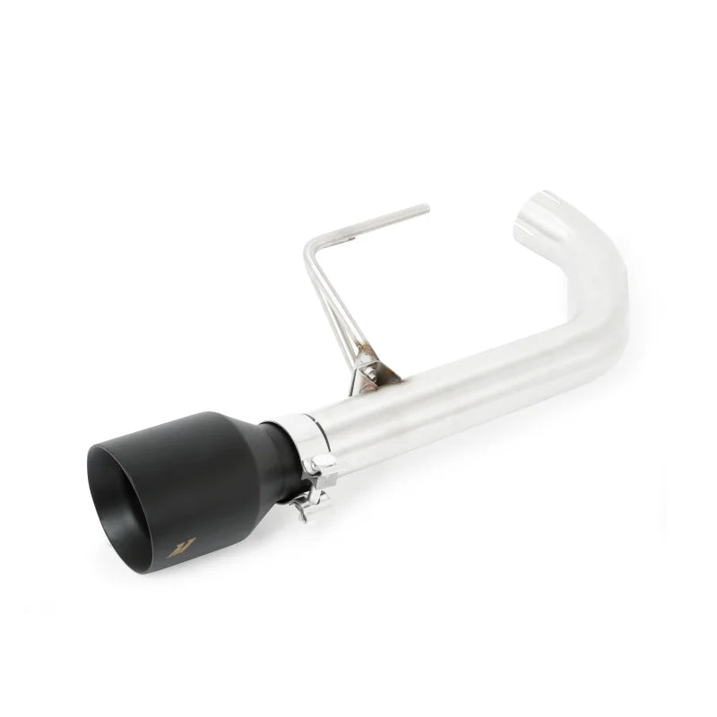 Mishimoto 2015+ Ford Mustang Axleback Exhaust Race w/ Black Tips - Side View