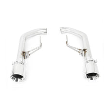 Load image into Gallery viewer, Mishimoto 2015+ Ford Mustang Axleback Exhaust Race w/ Polished Tips - Installation View