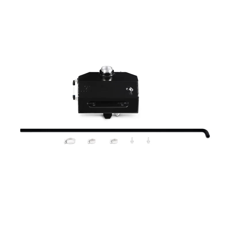 Mishimoto 2015 Ford Mustang EcoBoost / 3.7L / 5.0L  Aluminum Coolant Expansion Tank - Black - Main Product View
