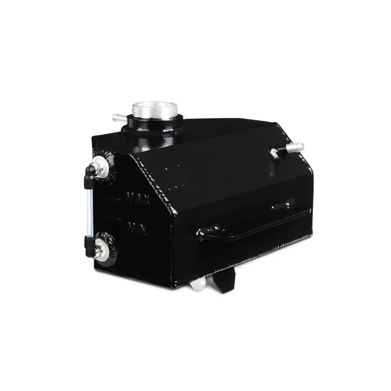 Mishimoto 2015 Ford Mustang EcoBoost / 3.7L / 5.0L  Aluminum Coolant Expansion Tank - Black - Side View