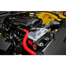 Load image into Gallery viewer, Mishimoto 2015 Ford Mustang EcoBoost / 3.7L / 5.0L  Aluminum Coolant Expansion Tank-Polished - Installation View