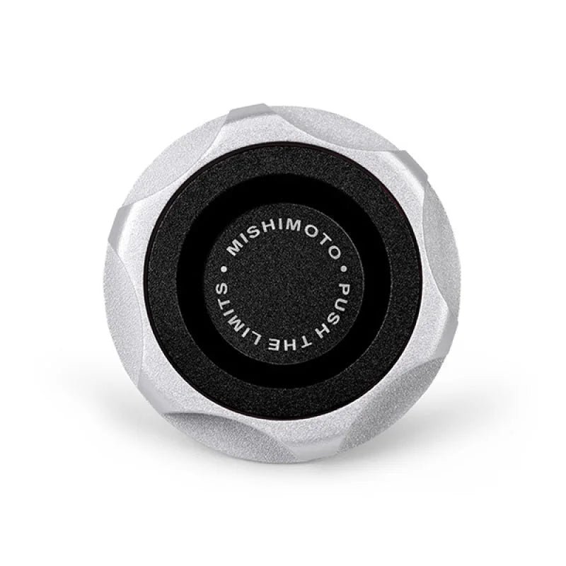 Mishimoto 2015+ Ford Mustang EcoBoost (Not For GT) /2013+ Ford Focus ST Oil Filler Cap - Black - Side View