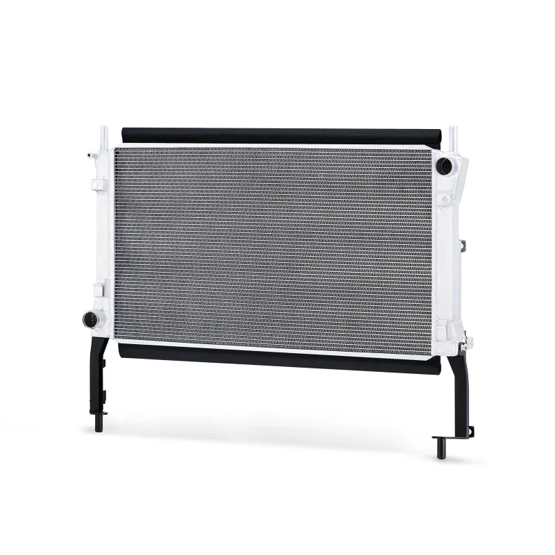Mishimoto 2015+ Ford Mustang EcoBoost Performance Aluminum Radiator - Side View