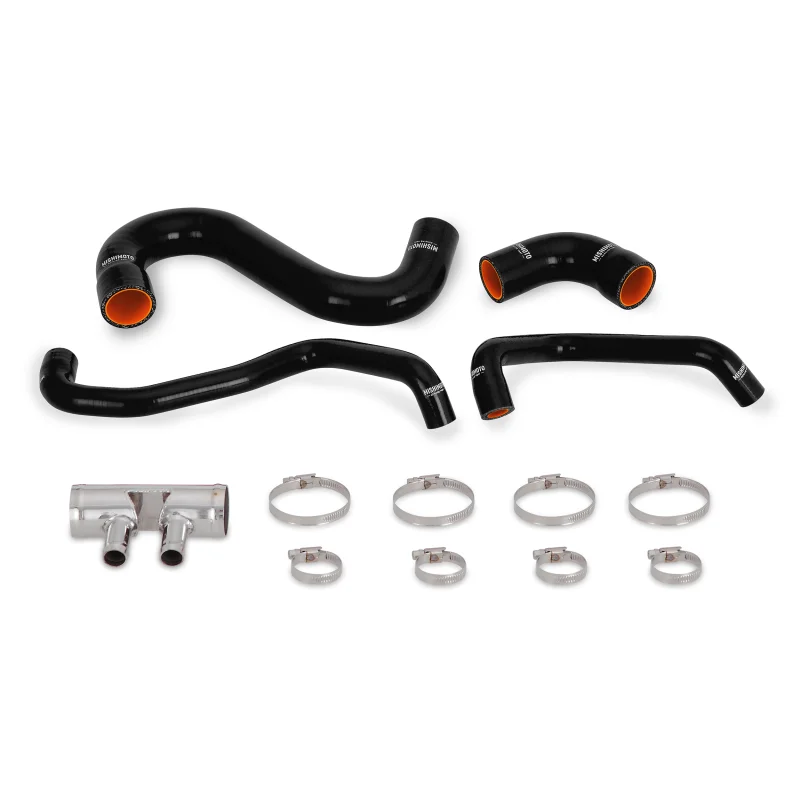 Mishimoto 2015+ Ford Mustang GT Silicone Lower Radiator Hose - Black - Main Product View