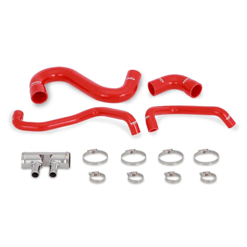 Mishimoto 2015+ Ford Mustang GT Silicone Lower Radiator Hose - Red - Main Product View