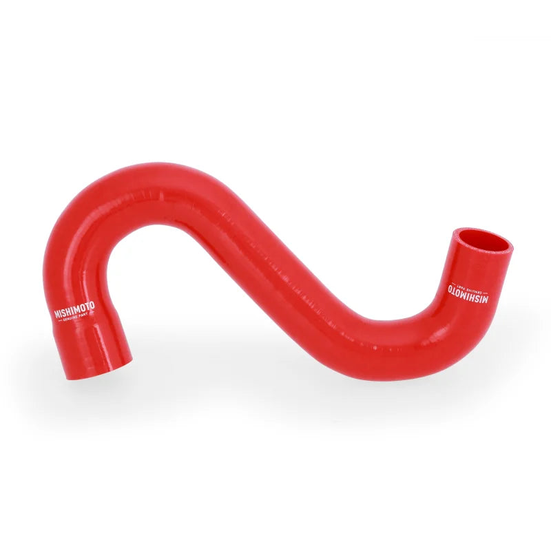 Mishimoto 2015+ Ford Mustang GT Silicone Lower Radiator Hose - Red - Side View